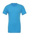 Heren T-shirt Bella Triblend Crew Neck 3413 Aqua Triblend